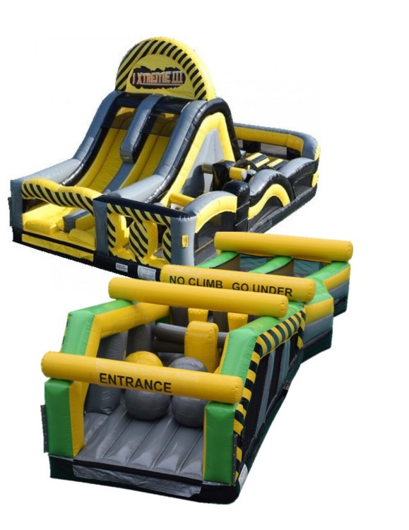 CAUTION OBSTACLE 2-Piece Xtreme Slide and 2