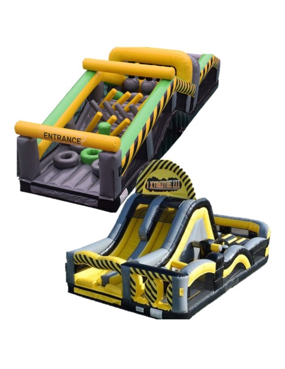 CAUTION OBSTACLE 2- PIECE SLIDE Xtreme and 1