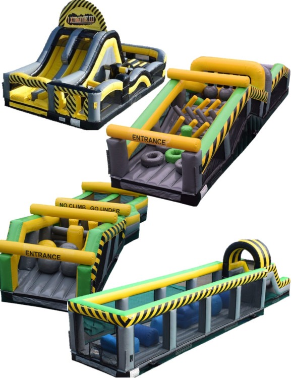 CAUTION OBSTACLE 4-PIECE Xtreme Slide, 1, 2, and 4 WARRIOR B