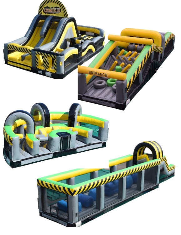 CAUTION OBSTACLE 4-PIECE Xtreme Silde, 1, 3, and 4 Warrior B