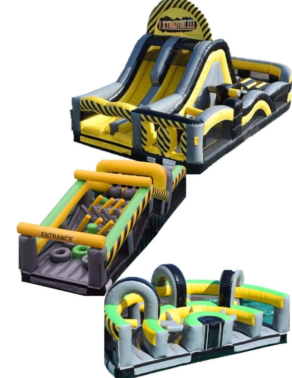 CAUTION OBSTACLE 3- PIECE Xtreme Slide, 1, and 3