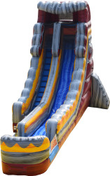 20' Volcano Marble Red Single Lane Waterslide